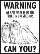 Maltese! Make It To Fence or Door Signs (9" x 12")-3