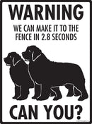 Newfoundland Make It To Fence or Door Signs (9" x 12")-4