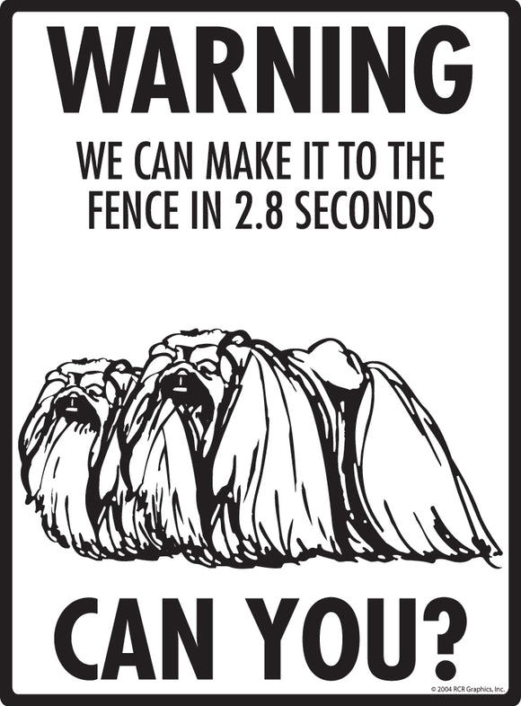 Pekingese! Make It To Fence or Door Signs (9" x 12")