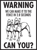 Pit Bull Terrier! Make It To Fence or Door Signs (9" x 12")-3