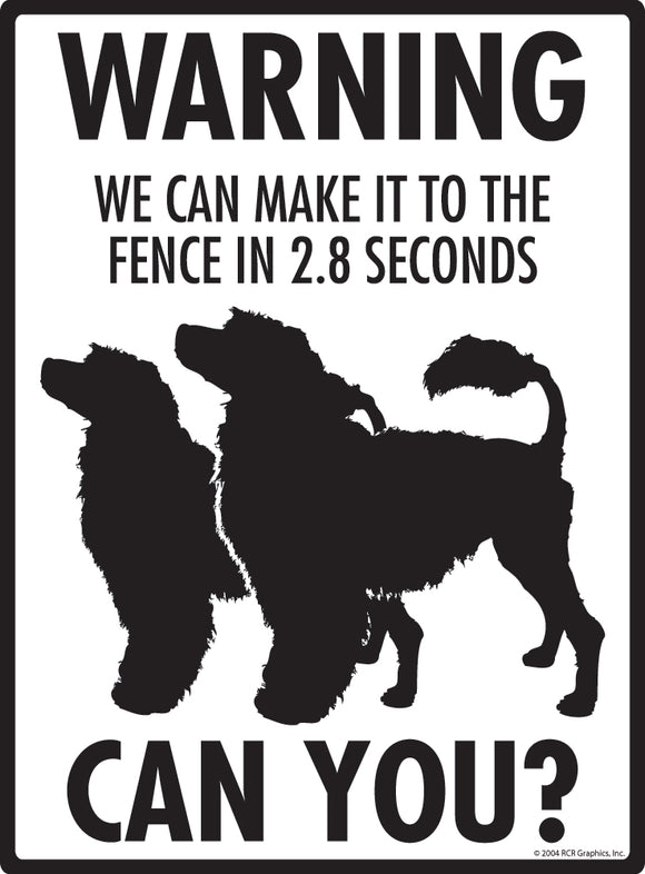 Portuguese Water Dog! Make It To Fence or Door Signs (9" x 12")