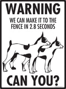 Rat Terrier! Make It To Fence or Door Signs (9" x 12")-3