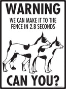 Rat Terrier Make It To Fence or Door Signs (9" x 12")-4