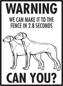 Rhodesian Ridgeback Make It To Fence or Door Signs (9" x 12")-4