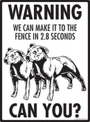 Staffordshire Bull Terrier! Make It To Fence or Door Signs (9" x 12")-3