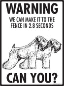 Wheaten Terrier! Make It To Fence or Door Signs (9" x 12")-3