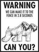Wheaten Terrier Make It To Fence or Door Signs (9" x 12")-4