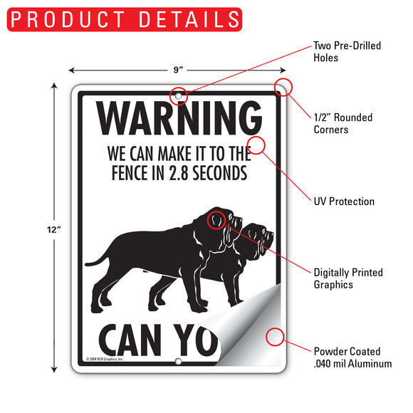 Neapolitan Mastiff! Make It To Fence or Door Signs (9" x 12")