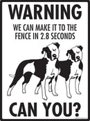 American Bulldog! Make It To Fence or Door Signs (9" x 12")-3