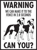 American Bulldog Make It To Fence or Door Signs (9" x 12")-4
