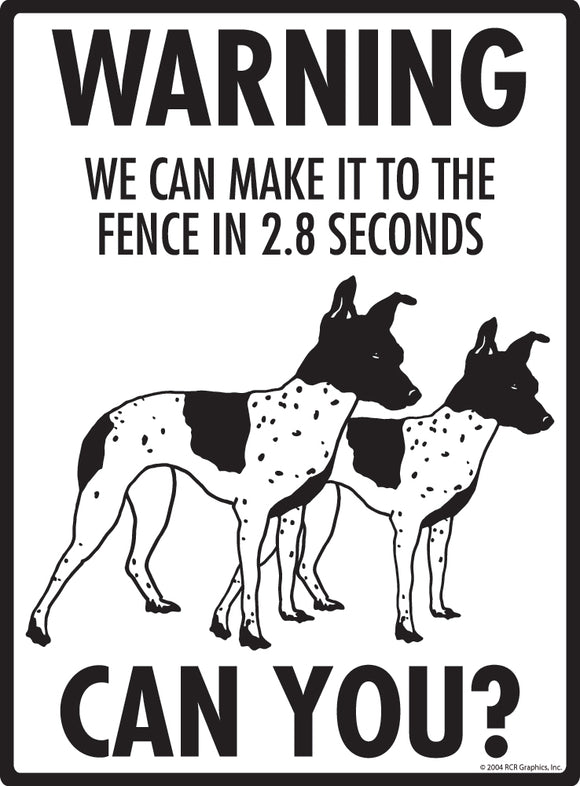 American Hairless Terrier! Make It To Fence or Door Signs (9" x 12")