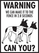 American Hairless Terrier Make It To Fence or Door Signs (9" x 12")-4