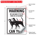 Black and Tan Coonhound! Make It To Fence or Door Signs (9" x 12")-6
