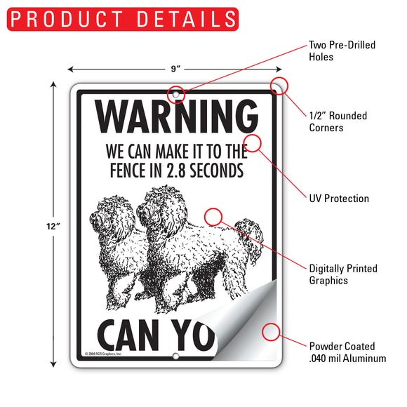 Labradoodle! Make It To Fence or Door Signs (9" x 12")