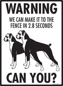 Boxer (Natural Ears)! Make It To Fence or Door Signs (9" x 12")-3