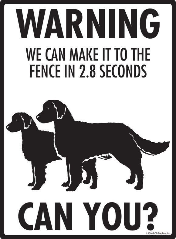 American Water Spaniel! Make It To Fence or Door Signs (9" x 12")