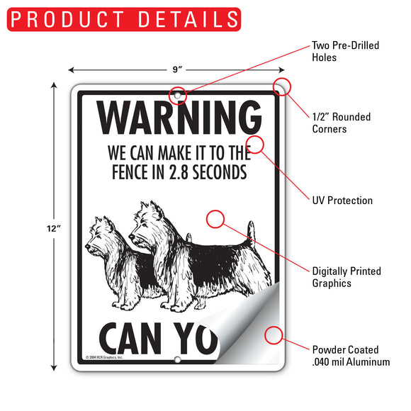Australian Terrier! Make It To Fence or Door Signs (9" x 12")