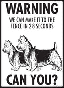 Australian Terrier Make It To Fence or Door Signs (9" x 12")-4