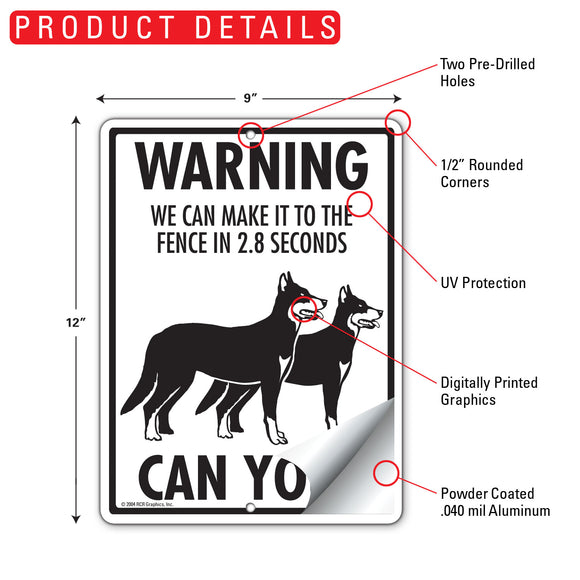 Beauceron! Make It To Fence or Door Signs (9" x 12")