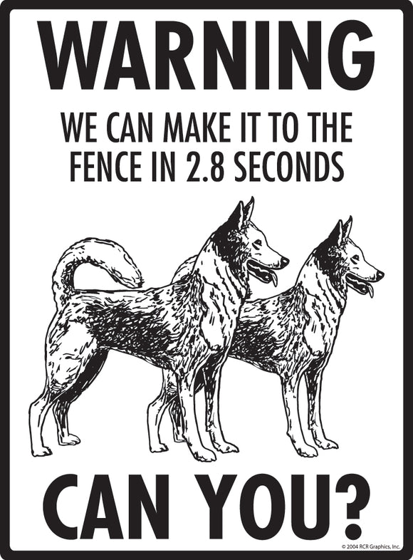 Canaan Dog! Make It To Fence or Door Signs (9" x 12")