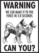 Canaan Dog Make It To Fence or Door Signs (9" x 12")-4