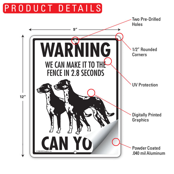 Catahoula! Make It To Fence or Door Signs (9" x 12")