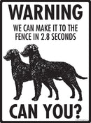 Curly-Coated Retriever Make It To Fence or Door Signs (9" x 12")-4