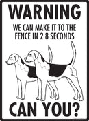 English Foxhound! Make It To Fence or Door Signs (9" x 12")-3
