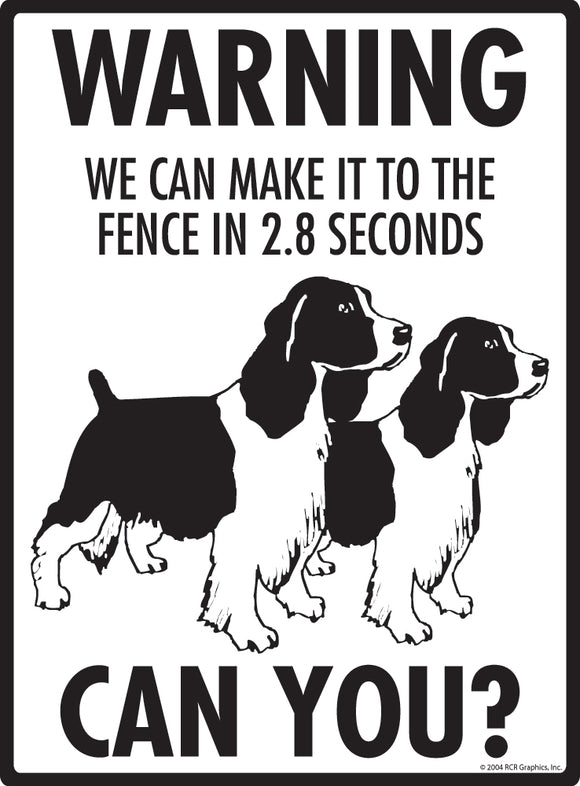 English Springer Spaniel! Make It To Fence or Door Signs (9" x 12")