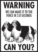 English Toy Spaniel Make It To Fence or Door Signs (9" x 12")-4