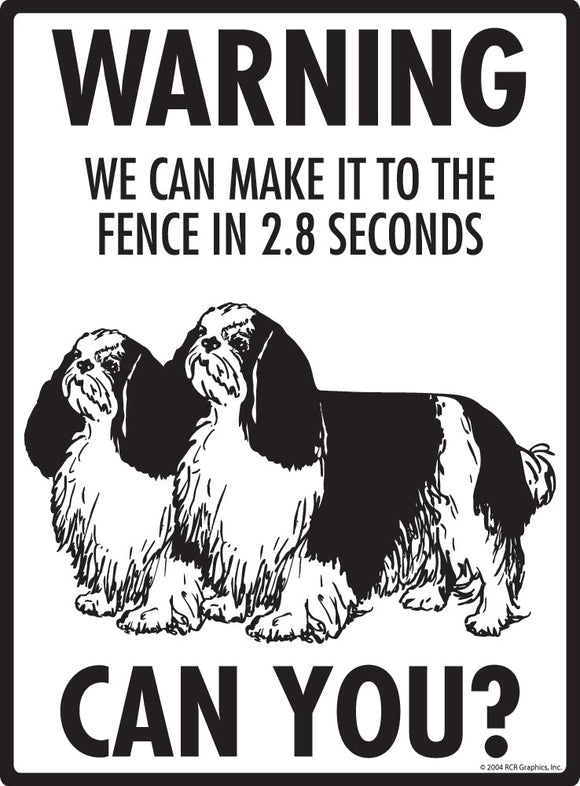 English Toy Spaniel Make It To Fence or Door Signs (9" x 12")