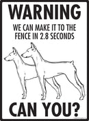 German Pinscher! Make It To Fence or Door Signs (9" x 12")-3