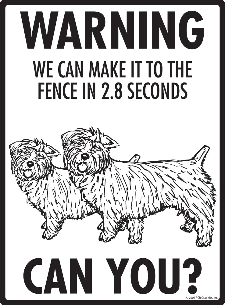 Glen of Imaal Terrier Make It To Fence or Door Signs (9" x 12")