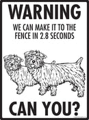 Glen of Imaal Terrier Make It To Fence or Door Signs (9" x 12")-4