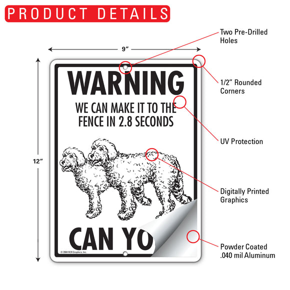 Goldendoodle! Make It To Fence or Door Signs (9" x 12")