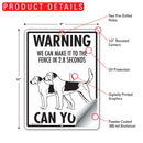 Harrier! Make It To Fence or Door Signs (9" x 12")-6