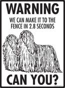 Komondor! Make It To Fence or Door Signs (9" x 12")-3
