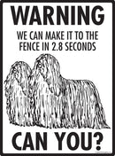 Komondor Make It To Fence or Door Signs (9" x 12")-4