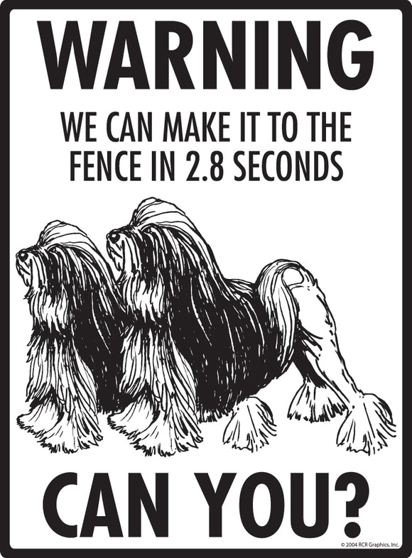 Lowchen! Make It To Fence or Door Signs (9" x 12")