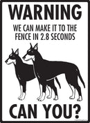 Manchester Terrier Make It To Fence or Door Signs (9" x 12")-4