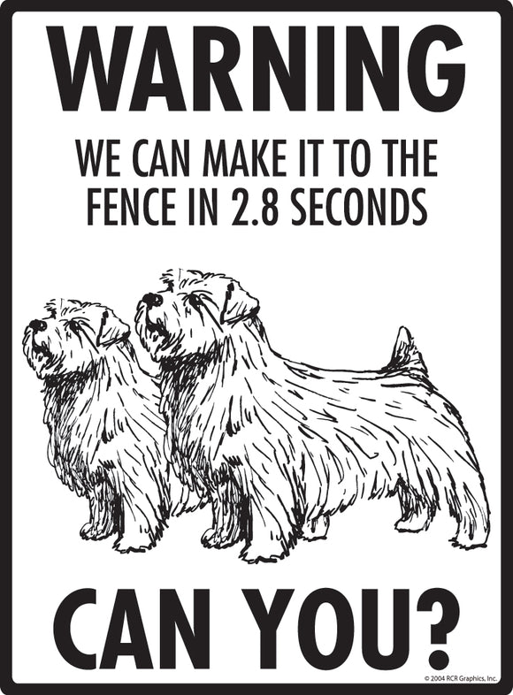 Norfolk Terrier! Make It To Fence or Door Signs (9" x 12")