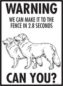 Nova Scotia Duck Retriever Tolling Make It To Fence or Door Signs or Sticker-4