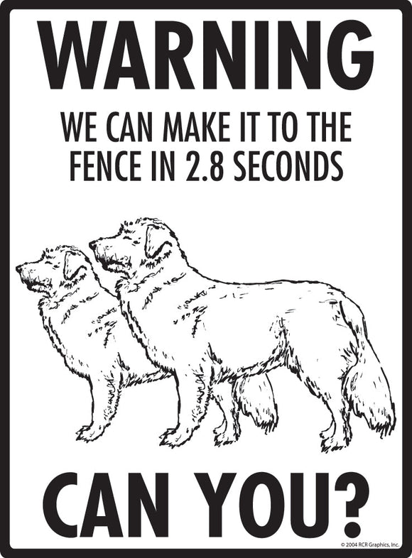 Nova Scotia Duck Retriever Tolling Make It To Fence or Door Signs or Sticker