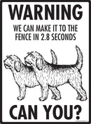 Otterhound! Make It To Fence or Door Signs (9" x 12")-3