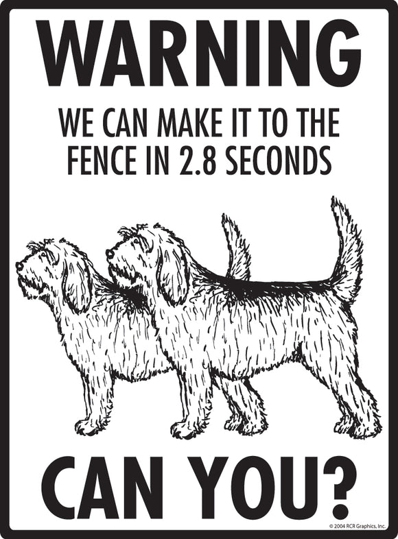 Otterhound! Make It To Fence or Door Signs (9" x 12")