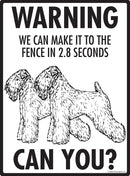 Soft Coated Wheaten Terrier Make It To Fence or Door Signs (9" x 12")-4