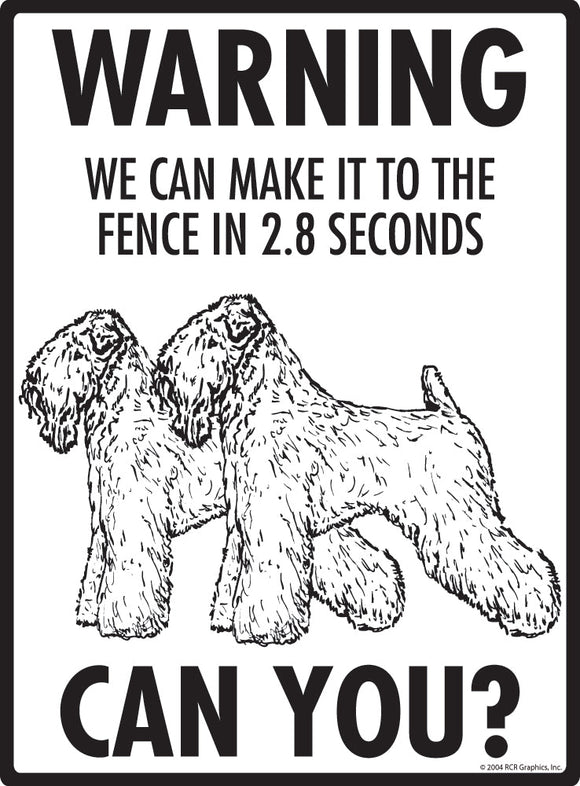 Soft Coated Wheaten Terrier Make It To Fence or Door Signs (9" x 12")