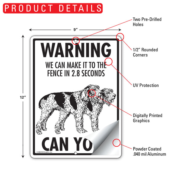 Spinone Italiano! Make It To Fence or Door Signs (9" x 12")