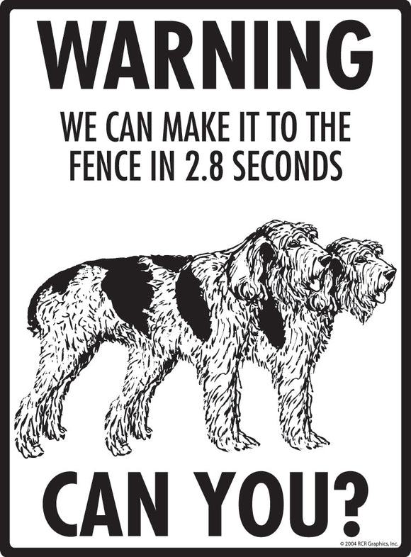 Spinone Italiano Make It To Fence or Door Signs (9" x 12")