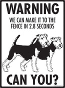 Welsh Terrier Make It To Fence or Door Signs (9" x 12")-4